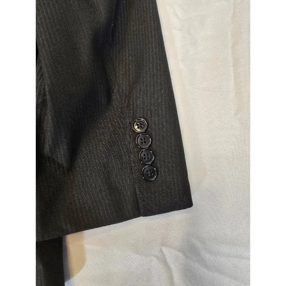 Michael Kors‎ Blazer Sport Coat Two Button Textured Black Size 44S